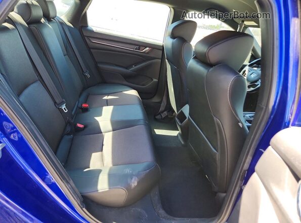 1HGCV1F37LA103731 2020 HONDA ACCORD Blue Rear seats view