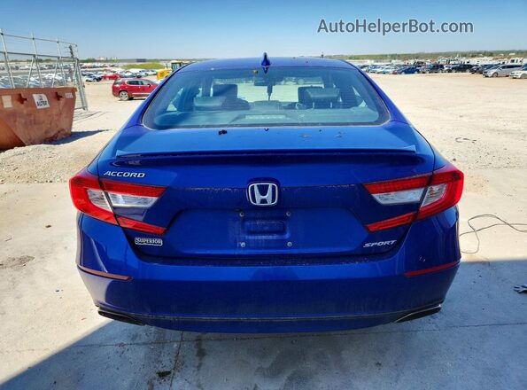 1HGCV1F37LA103731 2020 HONDA ACCORD Blue Rear view
