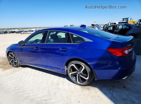1HGCV1F37LA103731 2020 HONDA ACCORD Blue Rear left