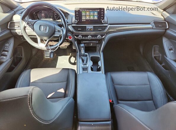 1HGCV1F37LA103731 2020 HONDA ACCORD Blue Dashboard view