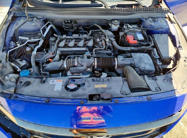 1HGCV1F37LA103731 2020 HONDA ACCORD Blue Rear interior view