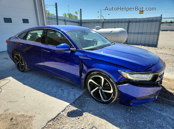 1HGCV1F37LA103731 2020 HONDA ACCORD Blue Front right