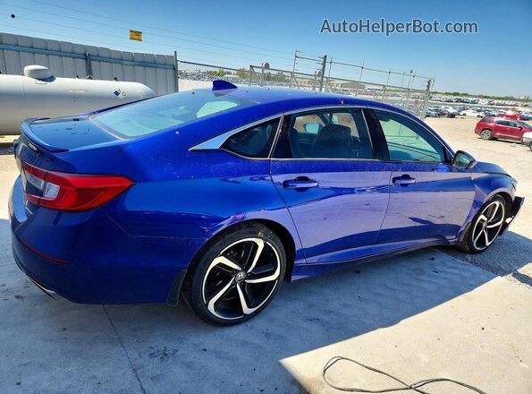 1HGCV1F37LA103731 2020 HONDA ACCORD Blue Rear right