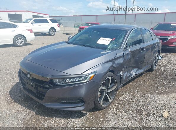 1HGCV1F37LA121632 2020 HONDA ACCORD Gray Przód lewy