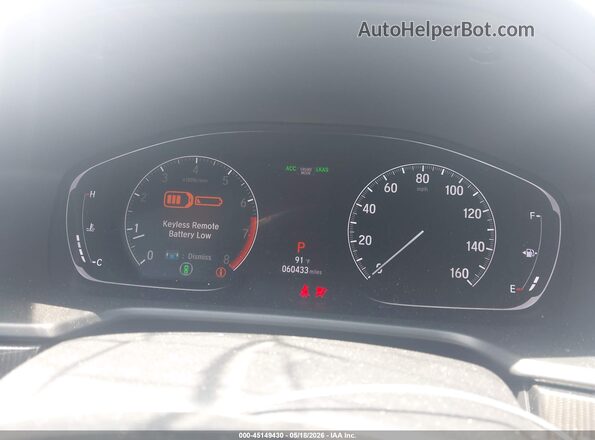 1HGCV1F37LA121632 2020 HONDA ACCORD Gray Widok tylnych siedzeń