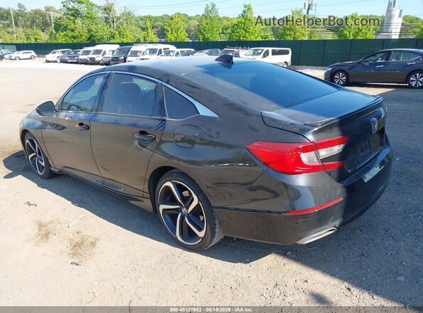 1HGCV1F37LA139628 2020 HONDA ACCORD Black Հետևի ձախ