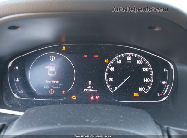1HGCV1F37LA139628 2020 HONDA ACCORD Black Հետևի նստատեղերի տեսք