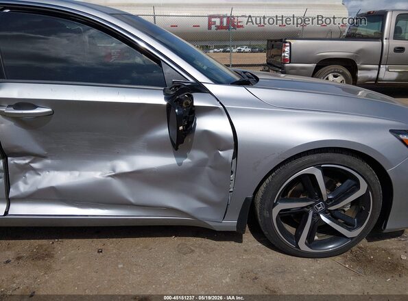 1HGCV1F37MA072353 2021 HONDA ACCORD Silver Դիմացի տեսք