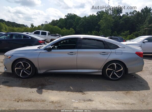 1HGCV1F37MA072353 2021 HONDA ACCORD Silver Սալոնի 360 աստիճան տեսք