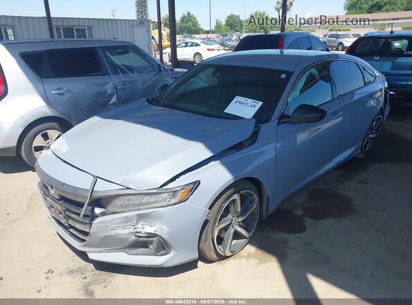 1HGCV1F37MA114004 2021 HONDA ACCORD Blue 