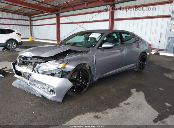 1HGCV1F37NA071074 2022 HONDA ACCORD Silver Przód lewy