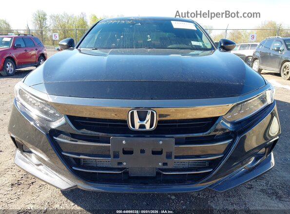 1HGCV1F37NA074444 2022 HONDA ACCORD Black Вид щитка приладів