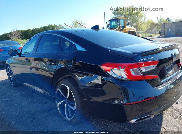 1HGCV1F37NA074444 2022 HONDA ACCORD Black Вид спереду