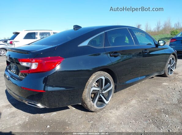 1HGCV1F37NA074444 2022 HONDA ACCORD Black Задня права чверть
