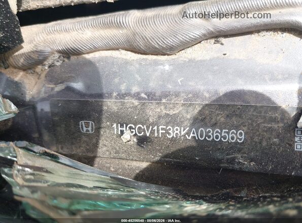 1HGCV1F38KA036569 2019 HONDA ACCORD Gray Engine compartment view
