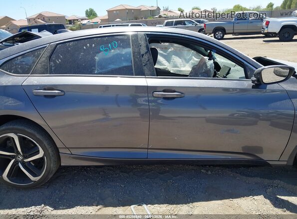 1HGCV1F38KA036569 2019 HONDA ACCORD Gray Rear interior view