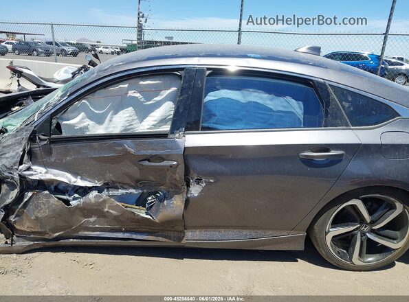 1HGCV1F38KA036569 2019 HONDA ACCORD Gray 360 interior view