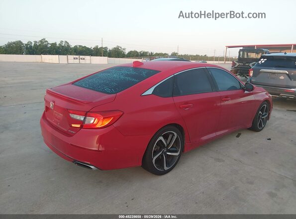 1HGCV1F38KA062993 2019 HONDA ACCORD Red უკანა მარჯვენა