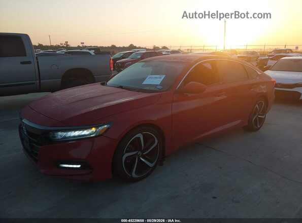 1HGCV1F38KA062993 2019 HONDA ACCORD Red წინა ხედი
