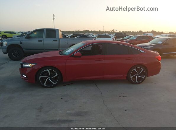 1HGCV1F38KA062993 2019 HONDA ACCORD Red სალონის 360-გრადუსიანი ხედი