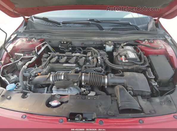 1HGCV1F38KA062993 2019 HONDA ACCORD Red უკანა ხედი