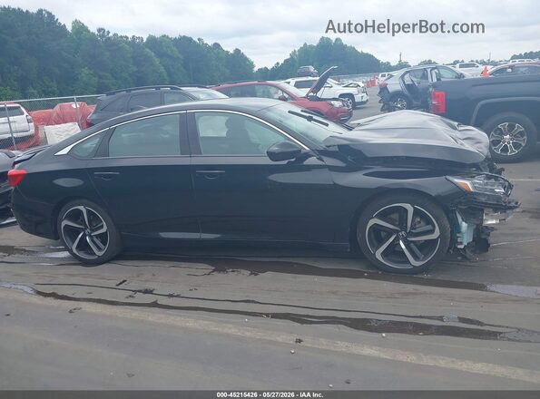 1HGCV1F38KA079759 2019 HONDA ACCORD Черный Вид задней части салона