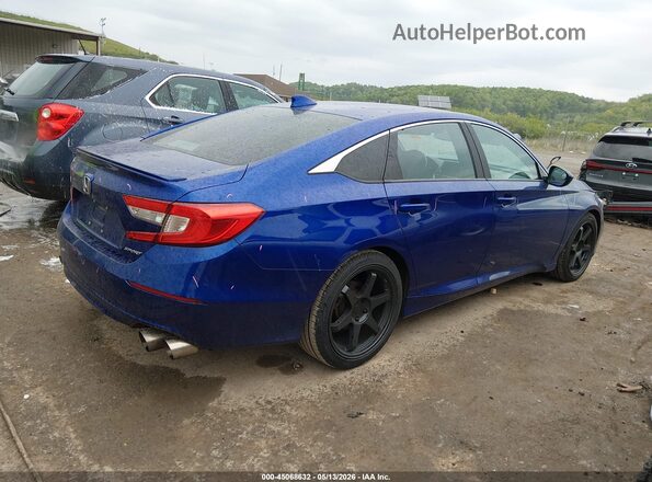 1HGCV1F38KA099803 2019 HONDA ACCORD Blue Rear right