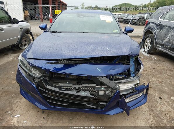 1HGCV1F38KA099803 2019 HONDA ACCORD Blue Instrument cluster view