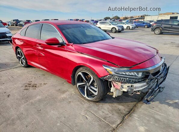 1HGCV1F38KA101193 2019 HONDA ACCORD Красный 