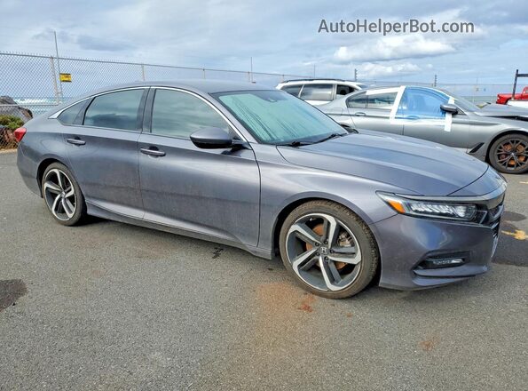 1HGCV1F38KA135697 2019 HONDA ACCORD Charcoal 