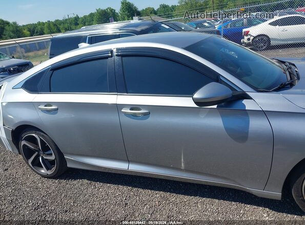 1HGCV1F38LA147236 2020 HONDA ACCORD Silver Vista interior trasera