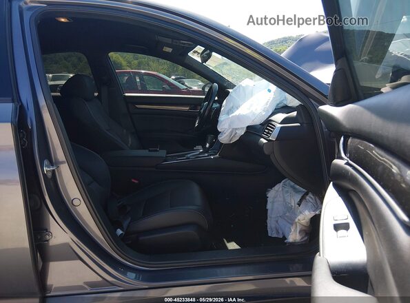 1HGCV1F38LA152694 2020 HONDA ACCORD Gray Вид салону спереду