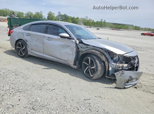 1HGCV1F38LA156745 2020 HONDA ACCORD Silver Front right