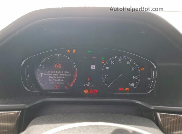 1HGCV1F38LA156745 2020 HONDA ACCORD Silver Instrument cluster view