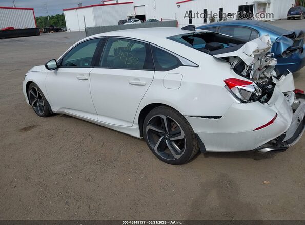 1HGCV1F38MA038597 2021 HONDA ACCORD White Հետևի ձախ