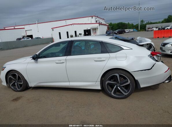 1HGCV1F38MA038597 2021 HONDA ACCORD White Սալոնի 360 աստիճան տեսք
