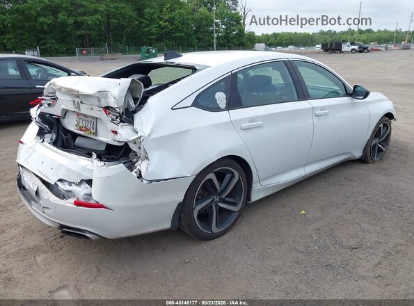 1HGCV1F38MA038597 2021 HONDA ACCORD White Հետևի աջ