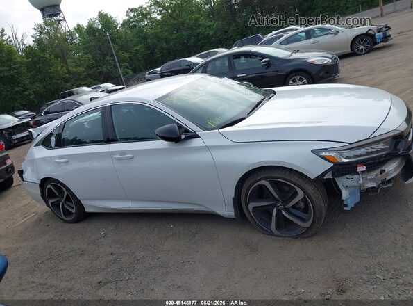 1HGCV1F38MA038597 2021 HONDA ACCORD White Սալոնի հետևի տեսք