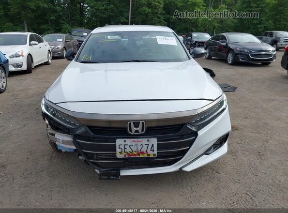 1HGCV1F38MA038597 2021 HONDA ACCORD White Սարքավորումների վահանակի տեսք