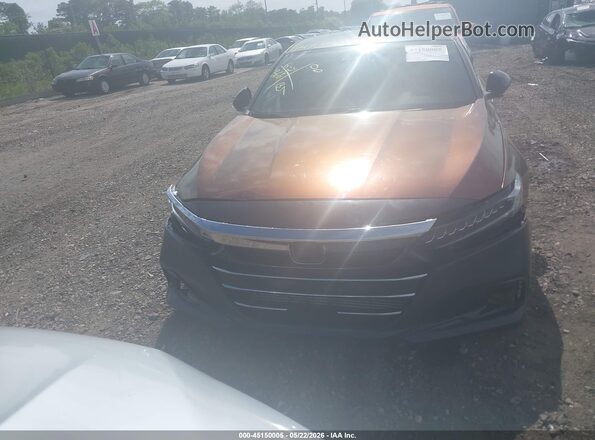 1HGCV1F38MA094779 2021 HONDA ACCORD Maroon Вид щитка приладів