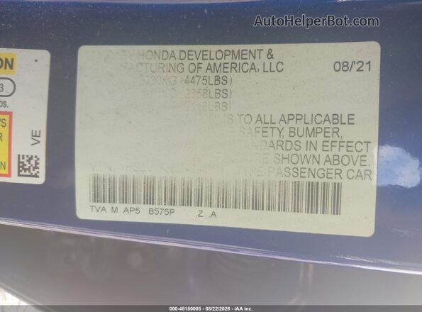 1HGCV1F38MA094779 2021 HONDA ACCORD Maroon Вид підкапотного простору