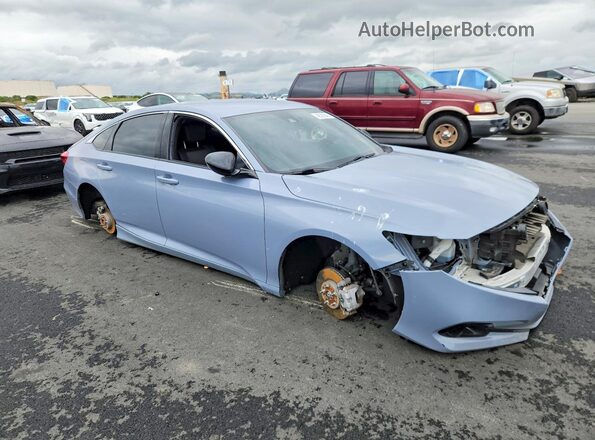 1HGCV1F38NA069558 2022 HONDA ACCORD Серый Передняя правая четверть
