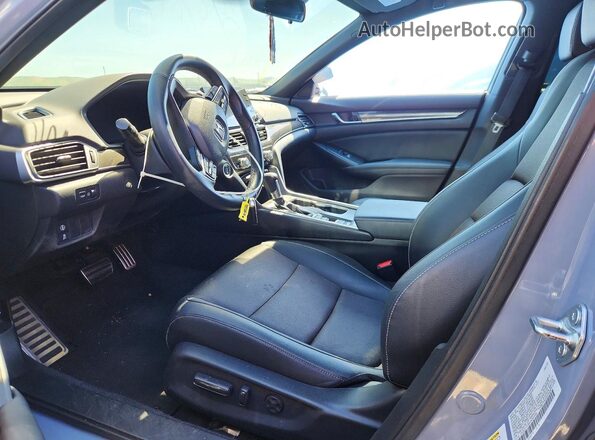 1HGCV1F38NA069558 2022 HONDA ACCORD Серый Вид салона спереди