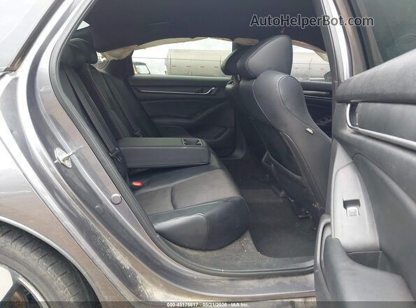1HGCV1F39JA007015 2018 HONDA ACCORD Gray Vista de la etiqueta del VIN