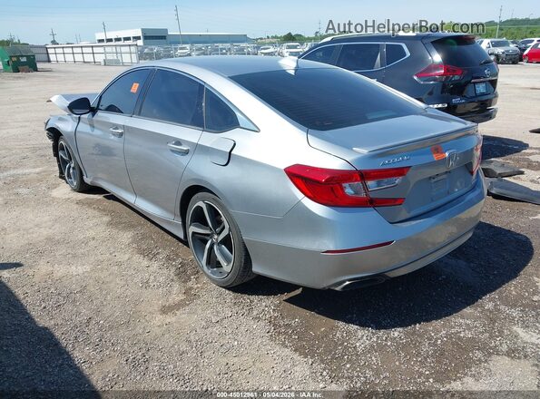 1HGCV1F39KA109142 2019 HONDA ACCORD Silver Rear left