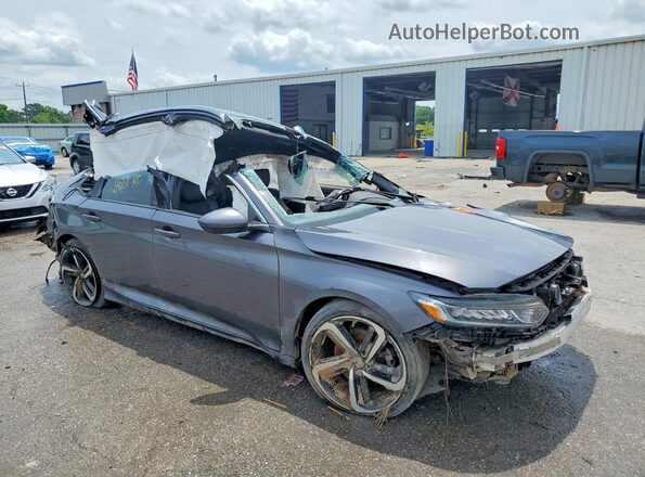 1HGCV1F39KA148071 2019 HONDA ACCORD Серый 