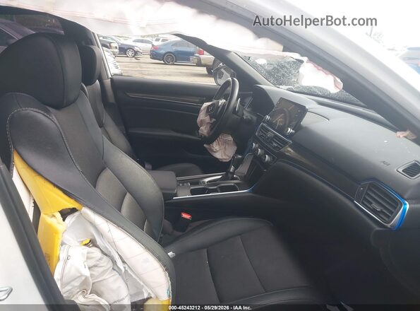 1HGCV1F39LA074040 2020 HONDA ACCORD White წინა სალონის ხედი