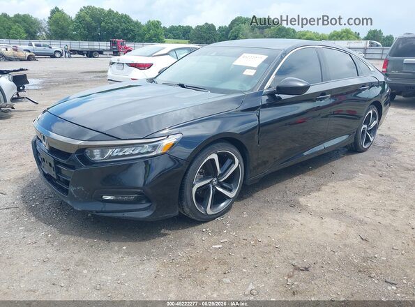 1HGCV1F39LA077441 2020 HONDA ACCORD Black Przód lewy