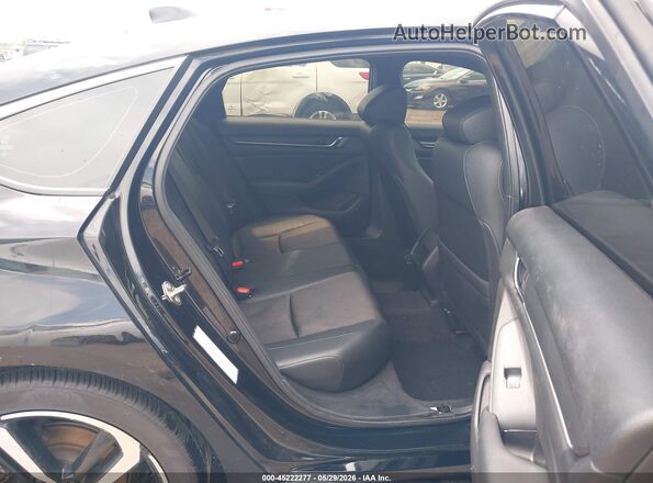 1HGCV1F39LA077441 2020 HONDA ACCORD Black Widok naklejki z numerem VIN