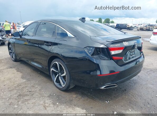 1HGCV1F39LA077441 2020 HONDA ACCORD Black Tył lewy